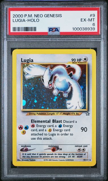 Lugia #9 PSA 6 [Neo Genesis]