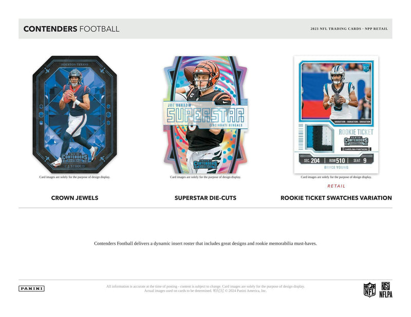 Panini Contenders NFL Football 2023 - Blaster Box