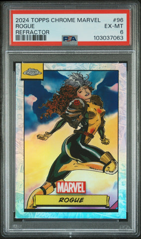 Rogue [Refractor] #96 PSA 6 [Topps Chrome Marvel 2024]