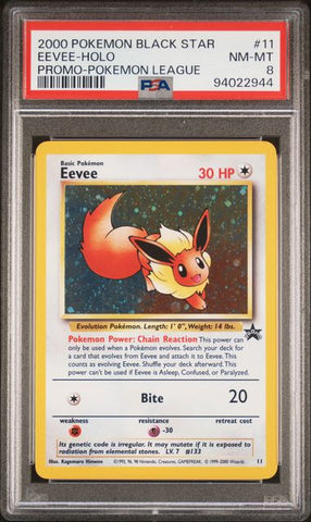 Eevee #11 PSA 8 [Wizards Black Star Promos]