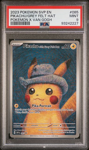 Pikachu With Grey Felt Hat #85 PSA 9 [Van Gogh Promo]