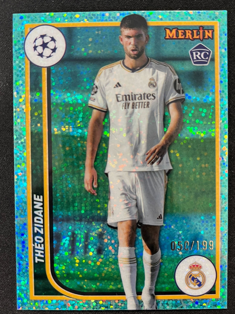 Theo Zidane /199 Rookie [2024 Topps Merlin UEFA Chrome]