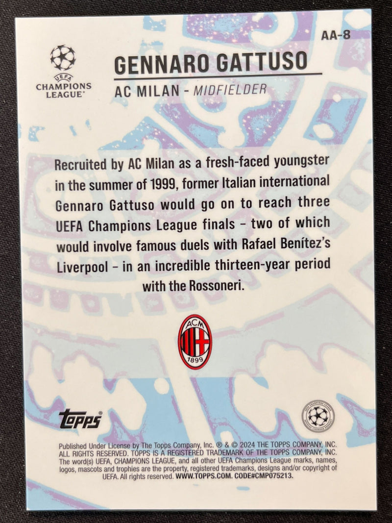 Gennaro Gattuso /50 Ageless Alchemy [2024 Topps Merlin UEFA Chrome]