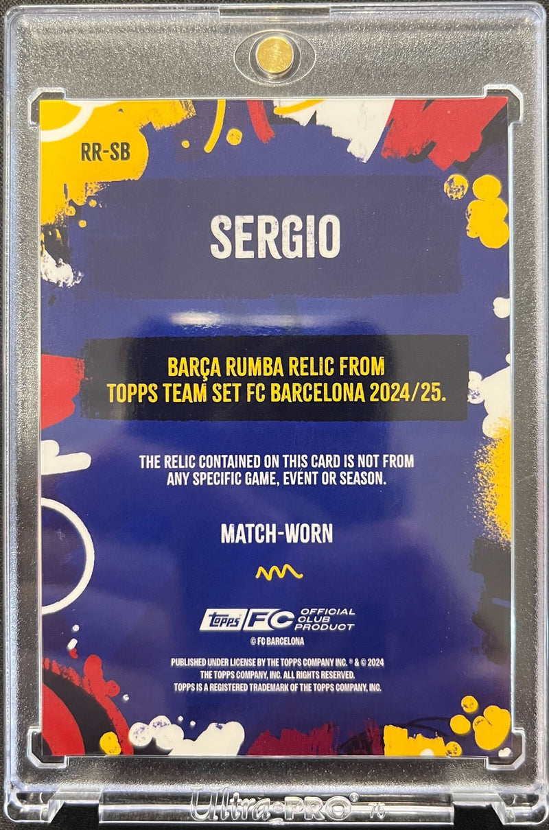 Sergio Busquets /250 Match Worn Patch [2024 Topps FC Barcelona Team Set]