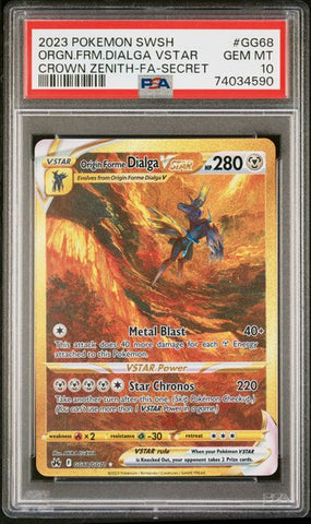 Dialga VSTAR [Crown Zenith-Fa-Secret] #GG68 PSA 10 [Pokemon Sword And Shield Crown Zenith 2023]