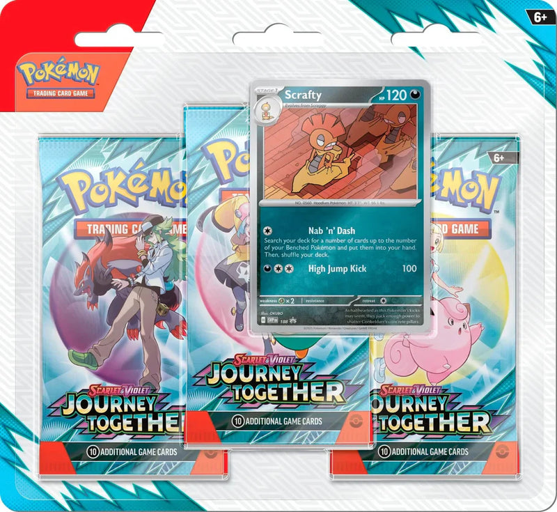 Pokemon Scarlet & Violet 9 - Journey Together - Triple Booster Blister