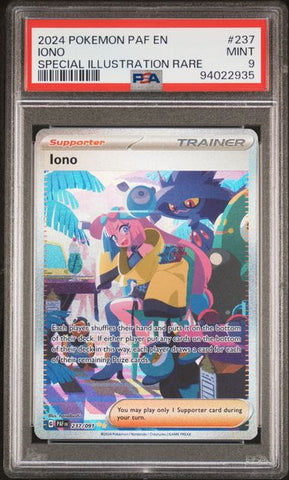 Iono #237 PSA 9 [Paldean Fates]