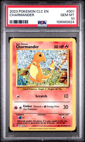 Charmander #1 PSA 10 [Pokemon CLC Trading Card Game Classic 2023]