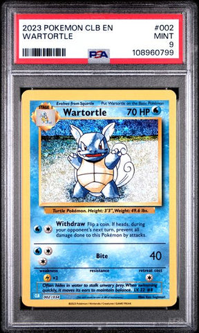Wartortle #2 PSA 9 [Pokemon CLB Trading Card Game Classic 2023]