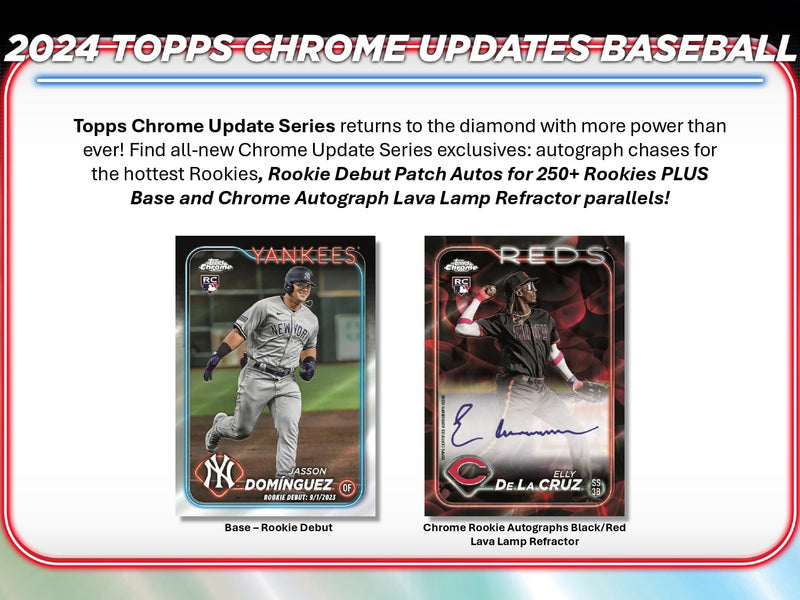 Topps Chrome Updates Baseball 2024 - Jumbo Box