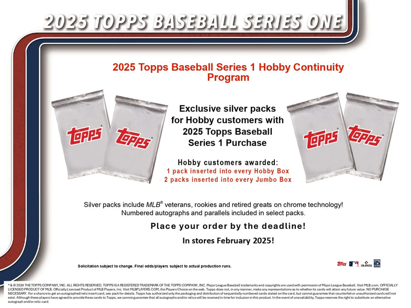 Topps MLB Baseball Series 1 2025 - Hobby Box