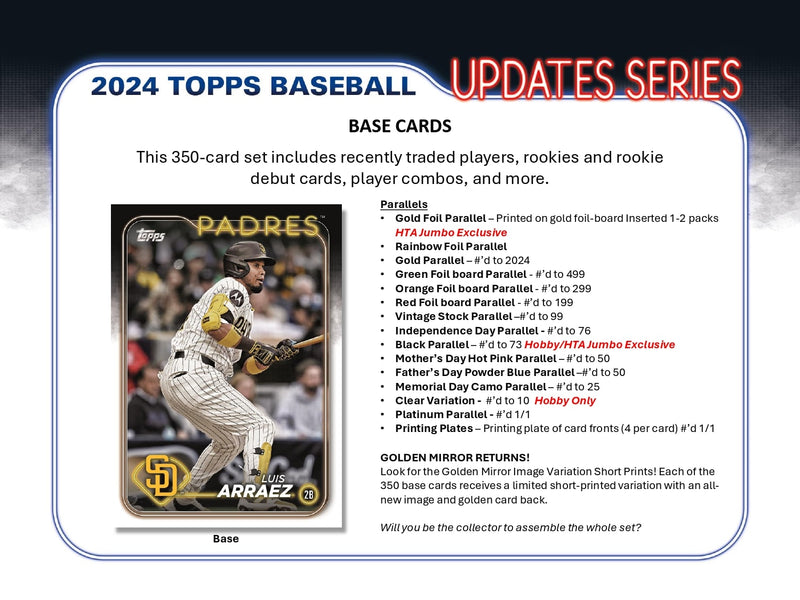 *Forudbestilling* Topps Update Series Baseball 2024 - Hobby Box