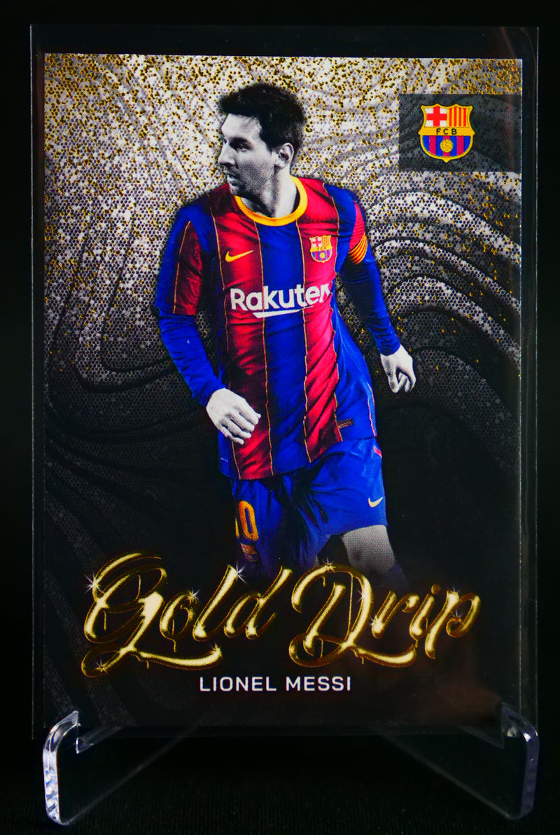 Lionel Messi Gold Drip [Topps FC Barcelona Team Set 2022/23]
