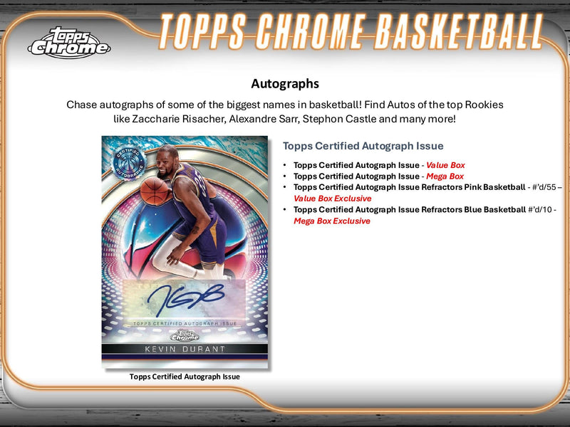 Topps Chrome Basketball 2024/25 - Mega Box