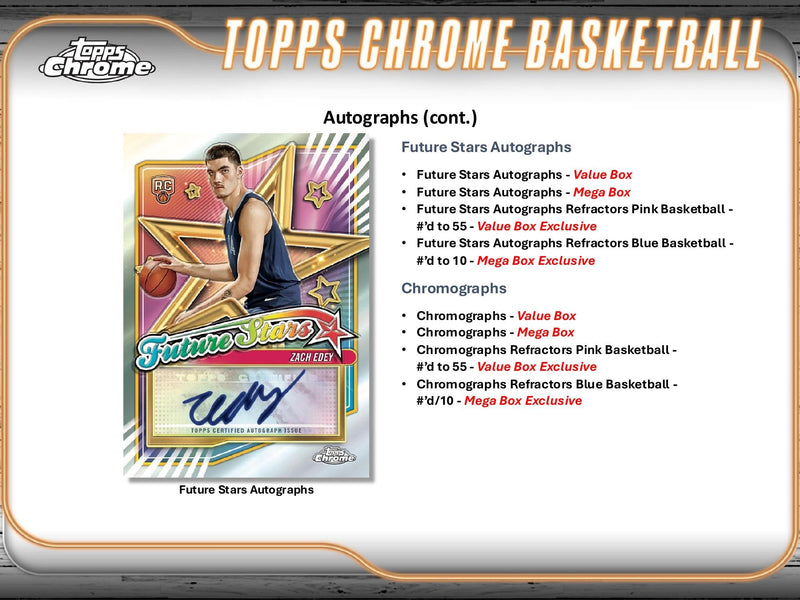 Topps Chrome Basketball 2024/25 - Mega Box