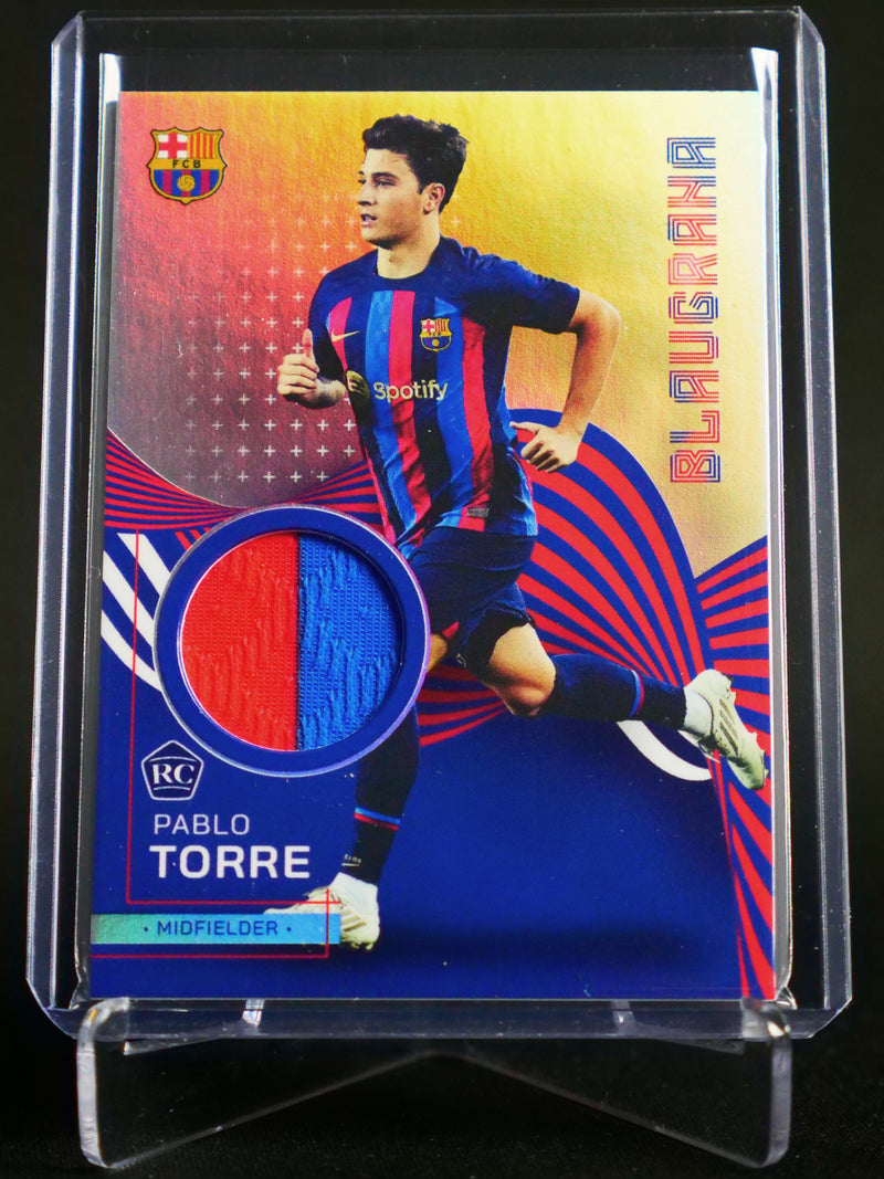 Pablo Torre Rookie Match-Worn Relic [2022/23 Topps FC Barcelona Team Set]