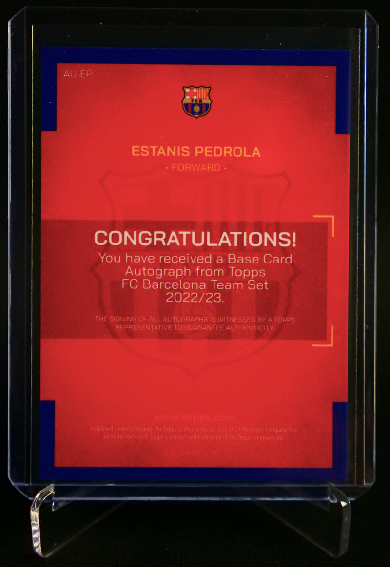 Ilias Estanis Pedrola Rookie Autograph [Topps FC Barcelona Team Set 2022/23]