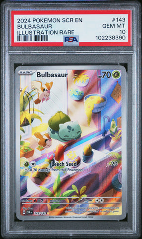 Bulbasaur [Illustration Rare] #143 PSA 10 [Stellar Crown 2024]