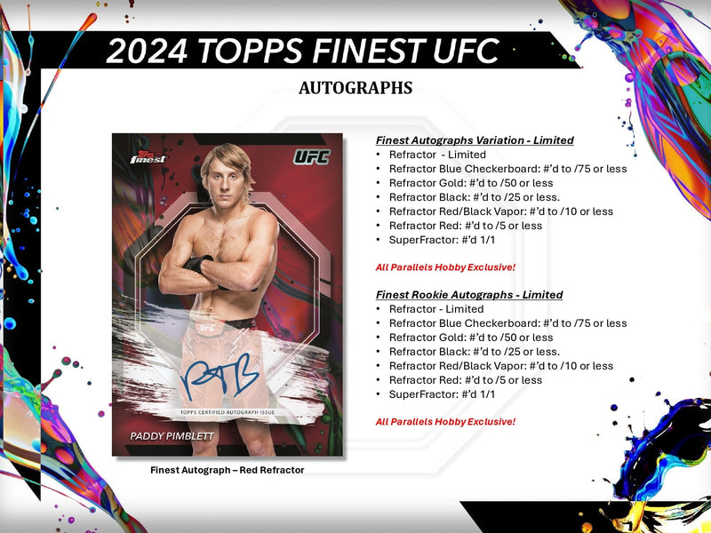 Topps Finest UFC 2024 - Hobby Box