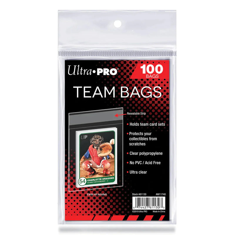 Ultra Pro: Team Bags Resealable Sleeves (100)