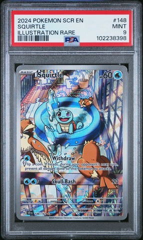 Squirtle [Illustration Rare] #148 PSA 9 [Stellar Crown 2024]