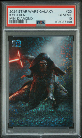 Kylo Ren [Mini Diamond] #23 PSA 10 [Topps Chrome Star Wars Galaxy 2024]