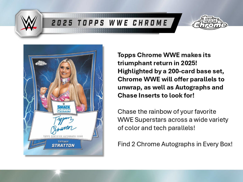 Topps Chrome WWE 2025 - Hobby Box