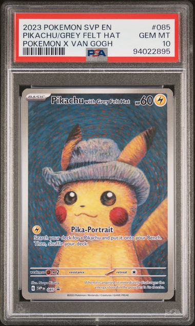 Pikachu With Grey Felt Hat