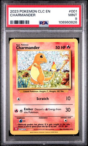 Charmander #1 PSA 9 [Pokemon CLC Trading Card Game Classic 2023]
