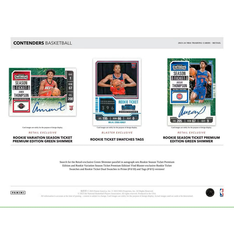 Panini Contenders NBA Basketball 2023/24 - Blaster Box