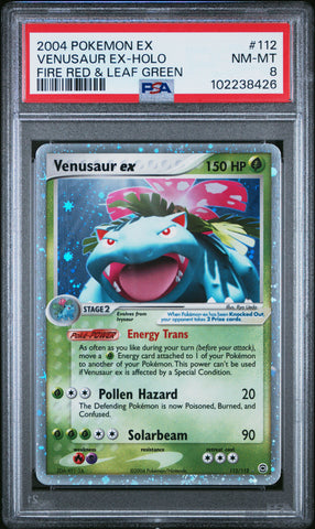 Venusaur Ex Holo [Fire Red & Leaf Green] #112 PSA 8 [Ex Fire Red & Leaf Green 2004]