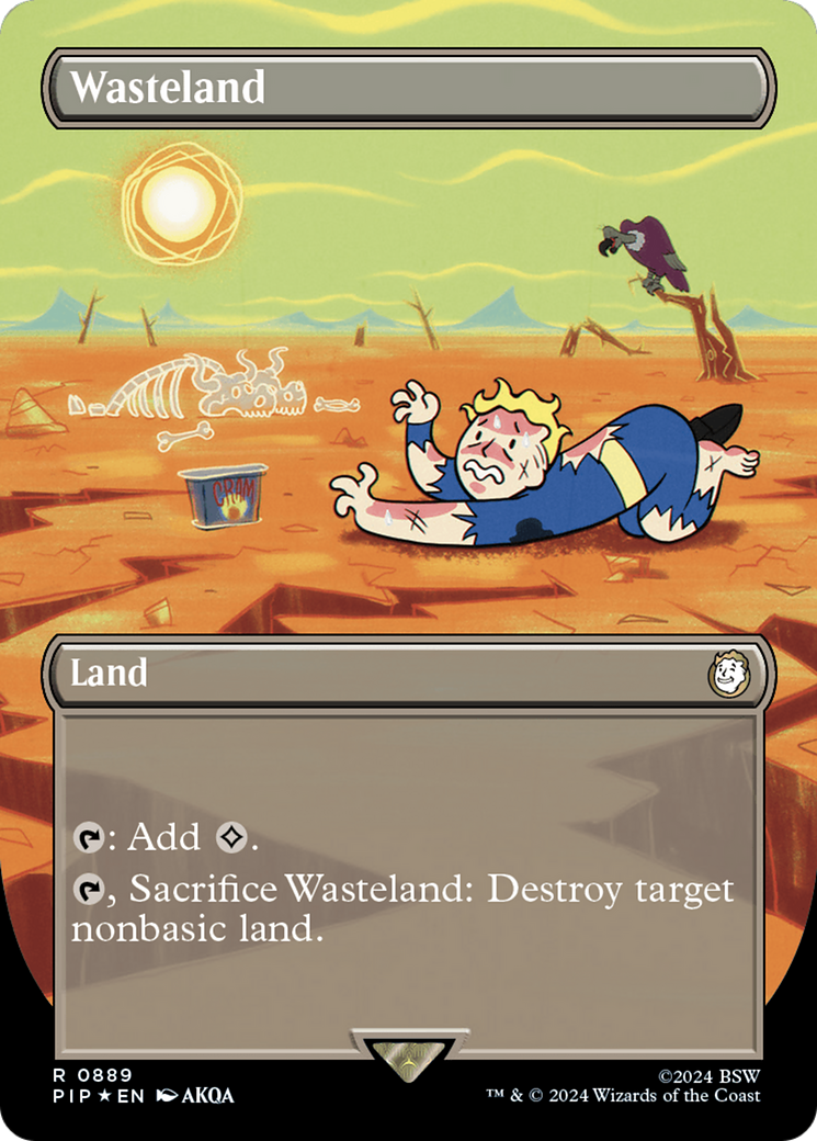 Wasteland (Borderless) (Surge Foil) [Fallout]