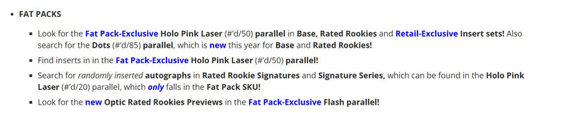 Panini Donruss NBA Basketball 2024/25 - Fat Pack