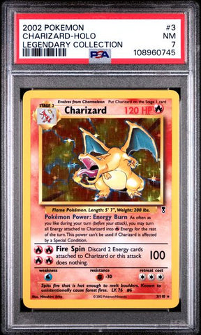 Charizard-Holo [Legendary Collection] #3 PSA 7 [Pokemon Legendary Collection 2002]