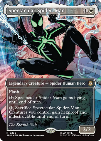 Spectacular Spider-Man (0238) (Borderless) (Textured Foil) [Marvel's Spider-Man]