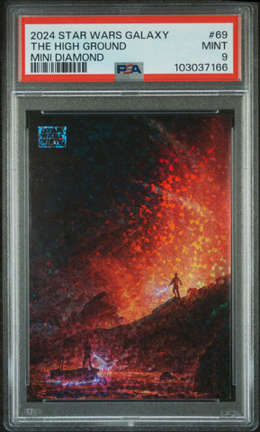 The High Ground [Mini Diamond] #69 PSA 9 [Topps Chrome Star Wars Galaxy 2024]
