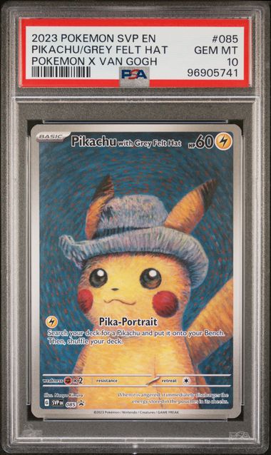 Pikachu With Grey Felt Hat