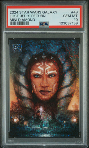 Lost Jedi's Return #49 [Mini Diamond] PSA 10 [Topps Chrome Star Wars Galaxy 2024]