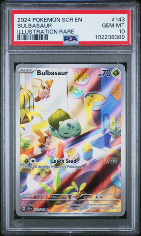 Bulbasaur [Illustration Rare] #143 PSA 10 [Stellar Crown 2024]