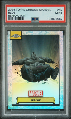 Blob [Refractor] #47 PSA 9 [Topps Chrome Marvel 2024]