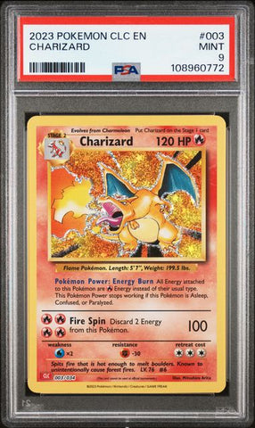 Charizard #3 PSA 9 [Pokemon CLC Trading Card Game Classic 2023]