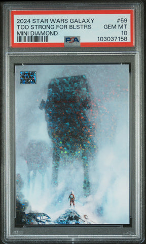 Too Strong For Blstrs [Mini Diamond] #59 PSA 10 [Topps Chrome Star Wars Galaxy 2024]