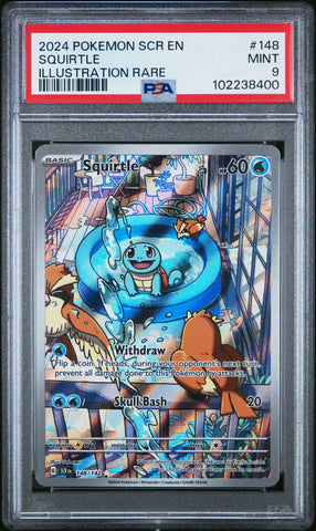 Squirtle [Illustration Rare] #148 PSA 9 [Stellar Crown 2024]