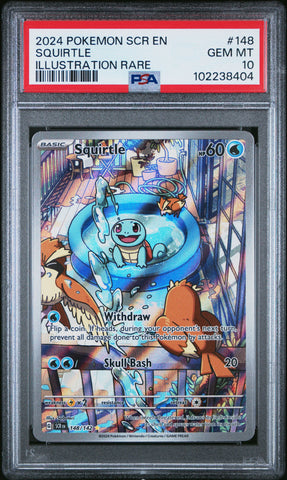Squirtle [Illustration Rare] #148 PSA 10 [Stellar Crown 2024]
