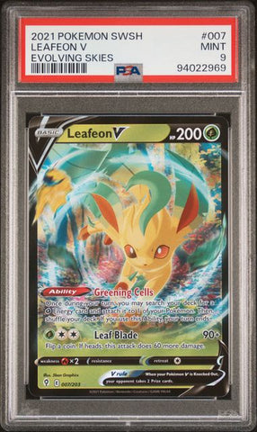 Leafeon V #7 PSA 9 [Evolving Skies]