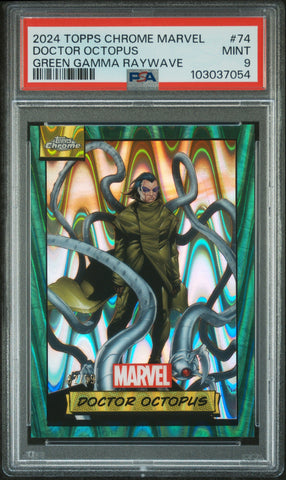 Doctor Octopus [Green Gamma Raywave] #74 82/99 PSA 9 [Topps Chrome Marvel 2024]