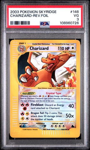 Charizard-Rev.Foil #146 PSA 3 [Pokemon Skyridge 2003]