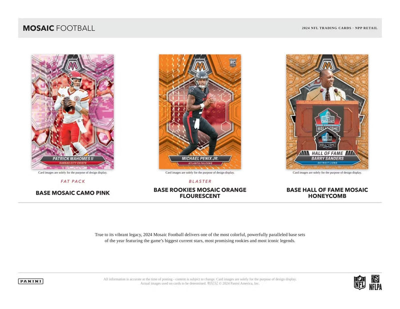 Panini Mosaic NFL Football 2024 - Fat Pack