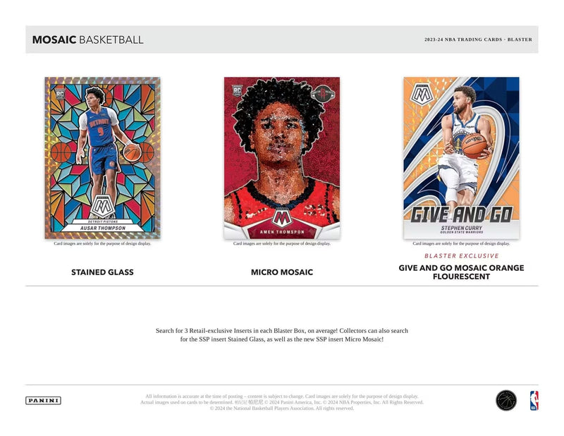 Panini Mosaic NBA Basketball 2023/24 - Blaster Box