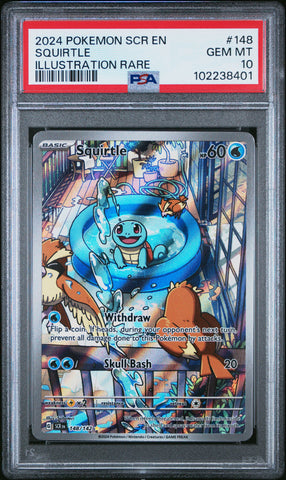 Squirtle [Illustration Rare] #148 PSA 10 [Stellar Crown 2024]